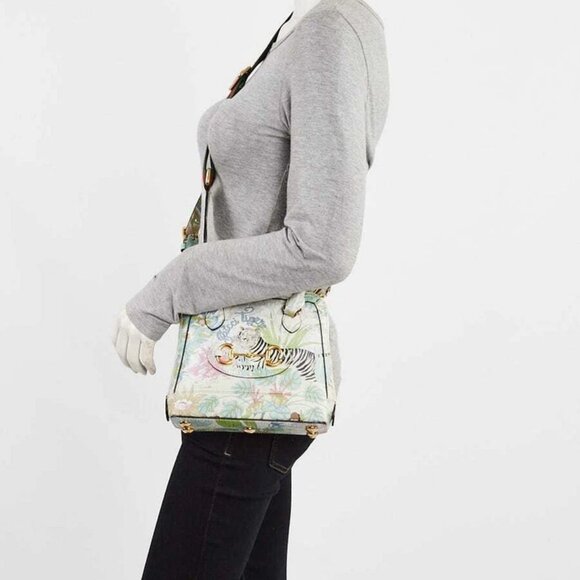 Gucci Multicolor Shangai Printed Mini Horsebit 1955 Small Top Handle Bag - Picture 2 of 12